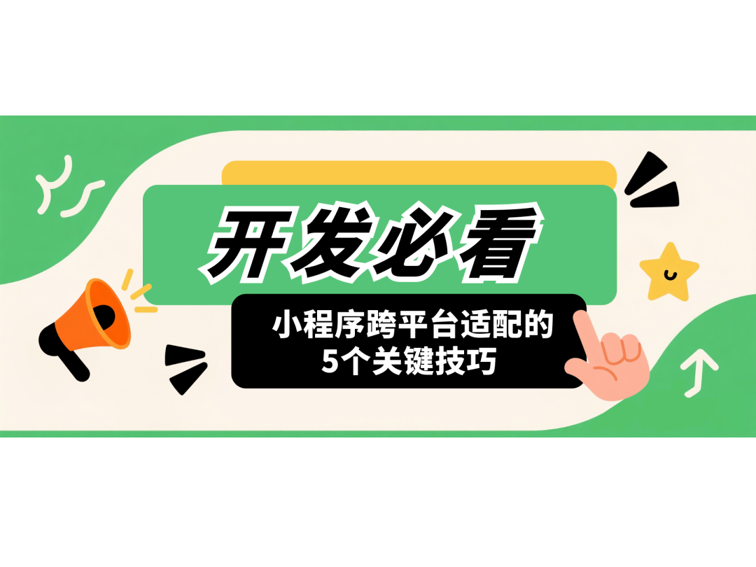 開發必看！小程序跨平臺適配的5個關鍵技巧